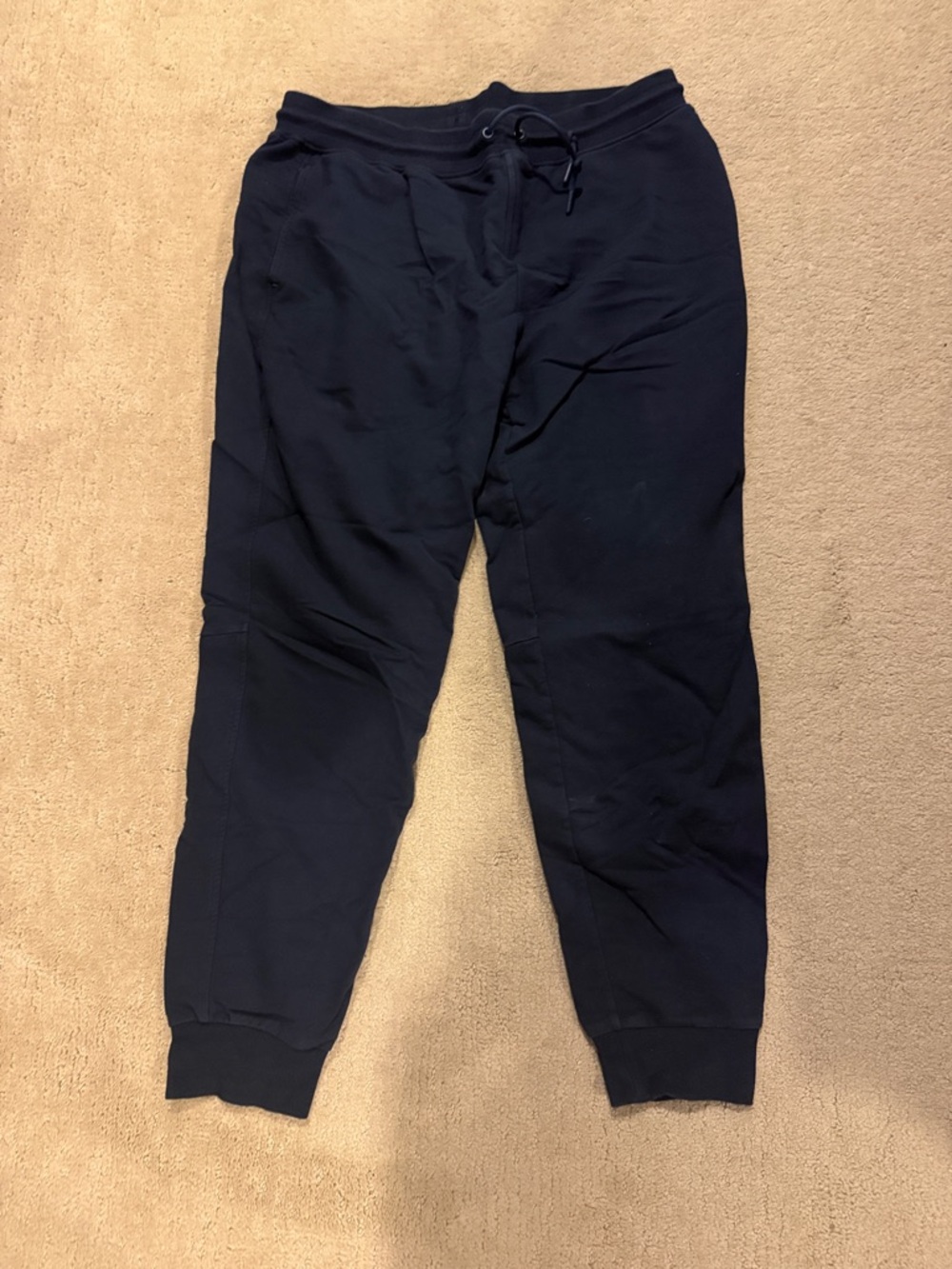 Men's Navy Slim-Fit Drawstring Joggers